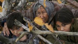 Saul and his grandmother Naomi in the bush